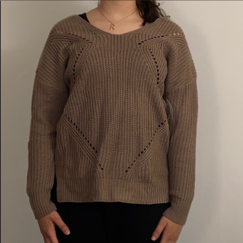 Charlotte Russe baige knit sweater